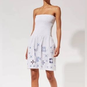 Solid and Striped luna smocked mini dress